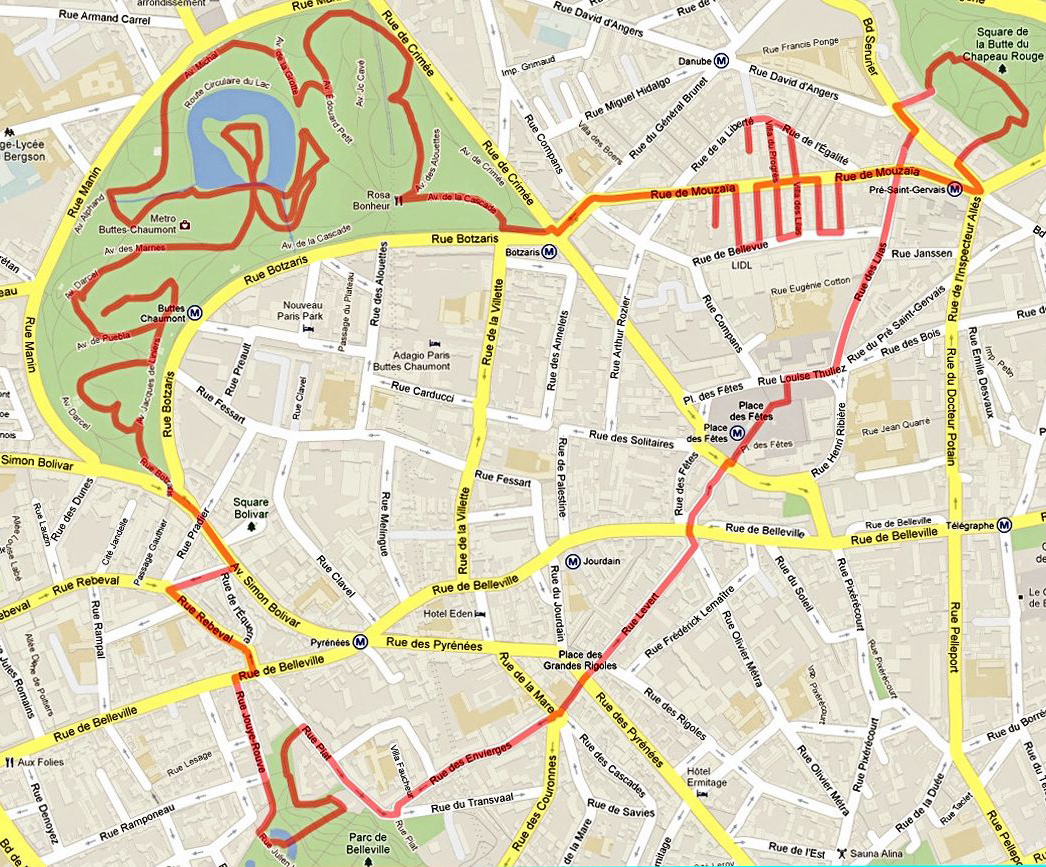 parcours montmartre
